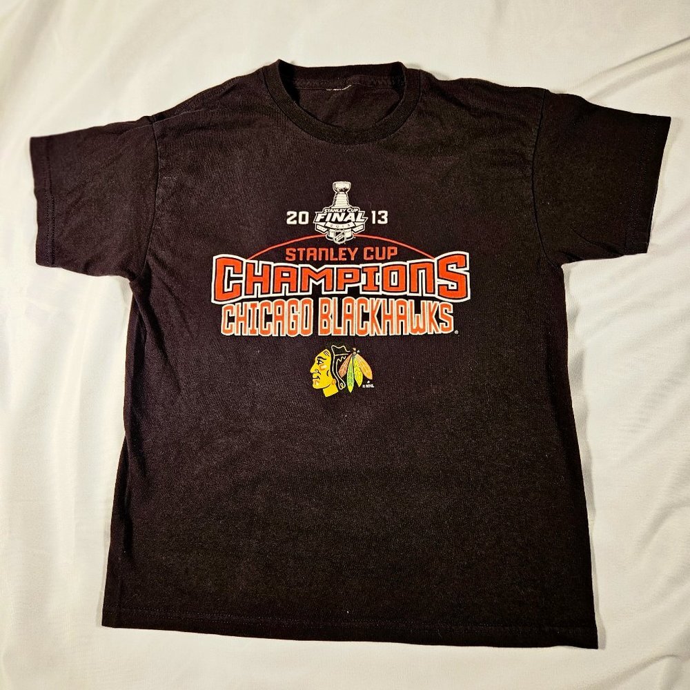 Chicago Blackhawks 2013 Stanley Cup Tshirt - Childs M‎ - Ages 8-10